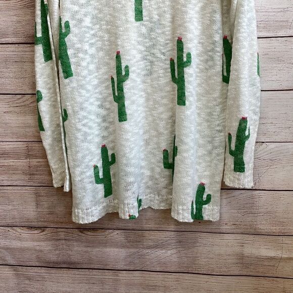 MUMU MELLOW CACTUS CREW VARSITY SWEATER - Picture 7 of 10